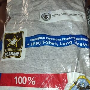 Military Mens Tee Shirt Army Gray New